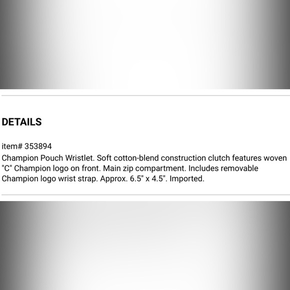 NWT Champion Pouch Wristlet - Picture 3 of 3